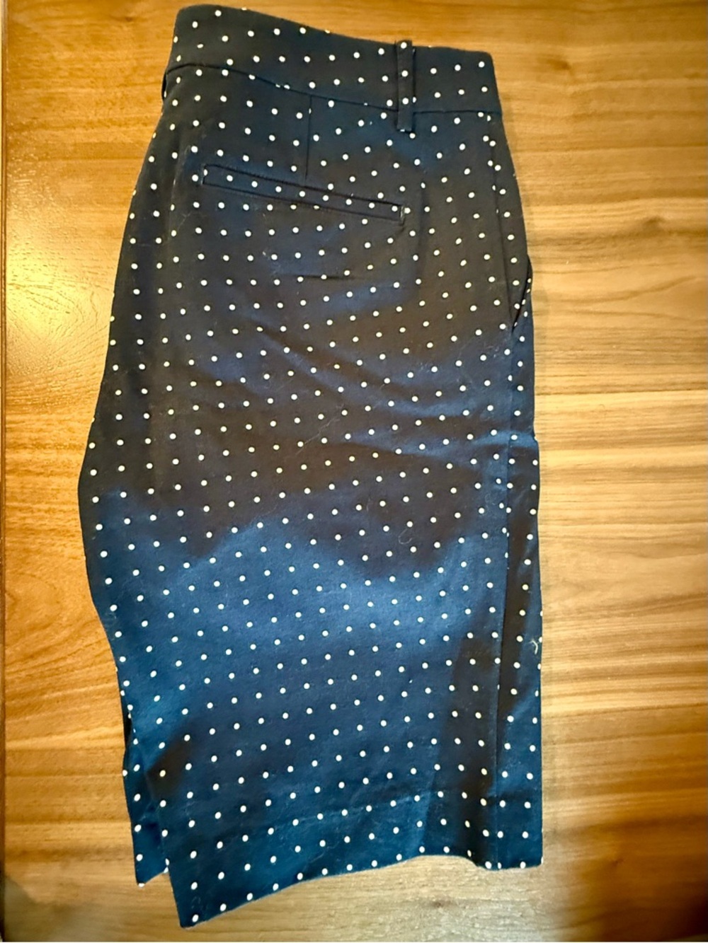 Ralph Lauren Navy Shorts with White Polka Dots